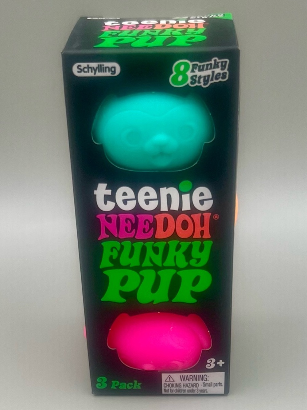Schylling NeeDoh Teenie Funky Pups ~ 3 Pack 
Blue/Orange/Pink 🩵🧡🩷 Collection NEW - Picture 3 of 8